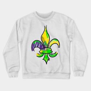 Mardi Gras Fleur De Lis Crewneck Sweatshirt